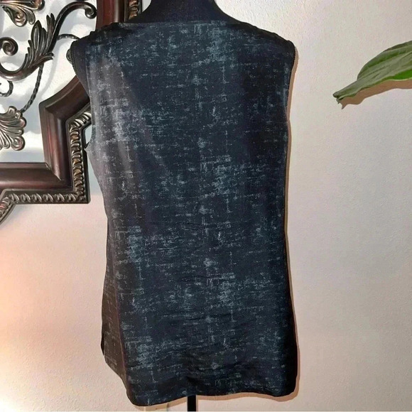 Eileen Fisher Women’s 100% Silk Sleeveless Tank Camisole Top Green Back - Picture 5 of 12